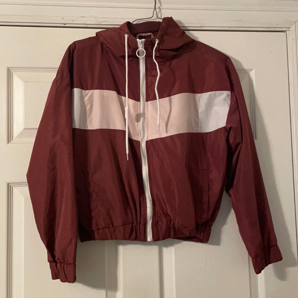 Burgundy lightweight hoodie